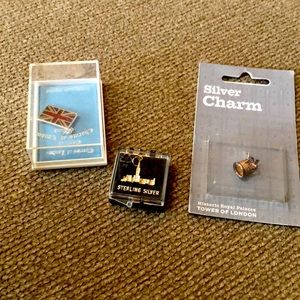 Sterling silver charms from London